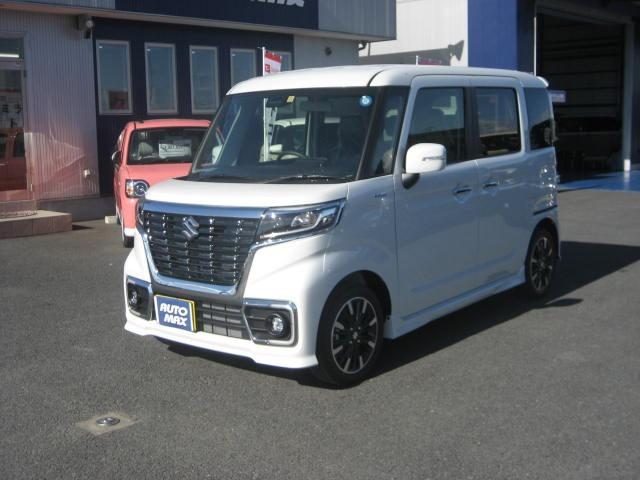 スズキ スペーシアカスタム ハイブリッドＸＳ　届出済未使用車　新車保証継承